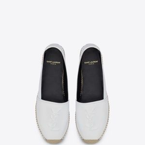 Cassandra Espadrilles in Lambskin - White